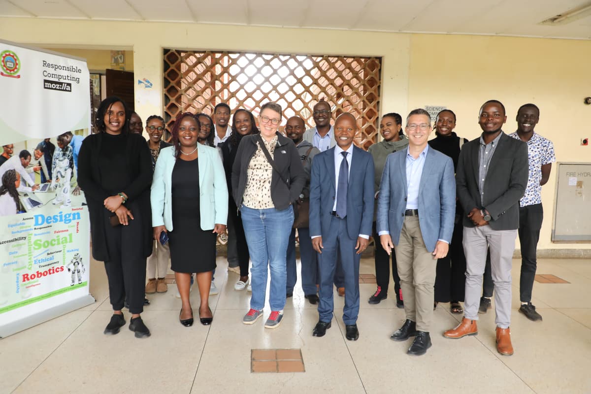 Our research team working on social robotics projects